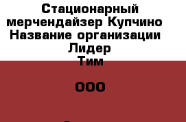 Стационарный мерчендайзер Купчино › Название организации ­ Лидер Тим, ООО › Отрасль предприятия ­ Мерчендайзинг › Минимальный оклад ­ 1 - Все города Работа » Вакансии   . Мордовия респ.